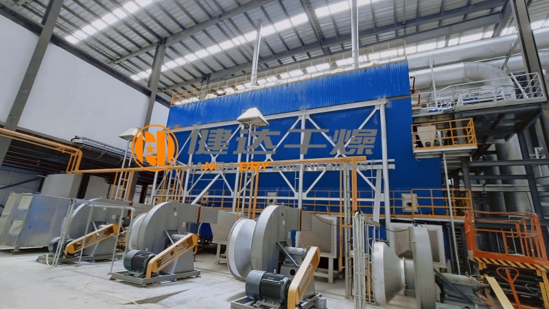 处理量11.5吨/h沸腾流化床调试圆满成功